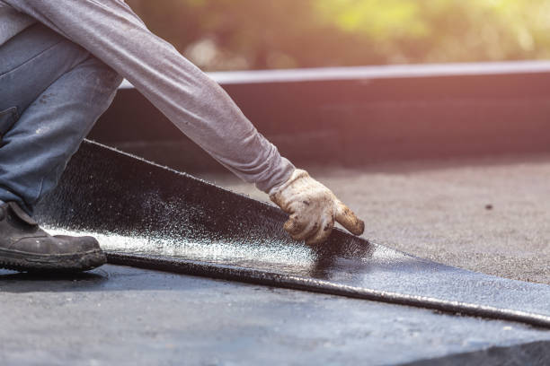 Professional Basement Waterproofing technician working in Poy Sippi, WI